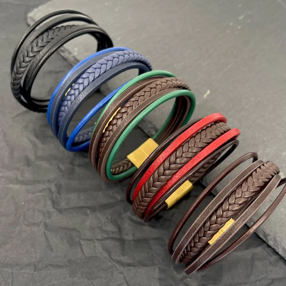 Multifili Intrecciato- Bracciale da Uomo in Acciaio - BAU-720-27