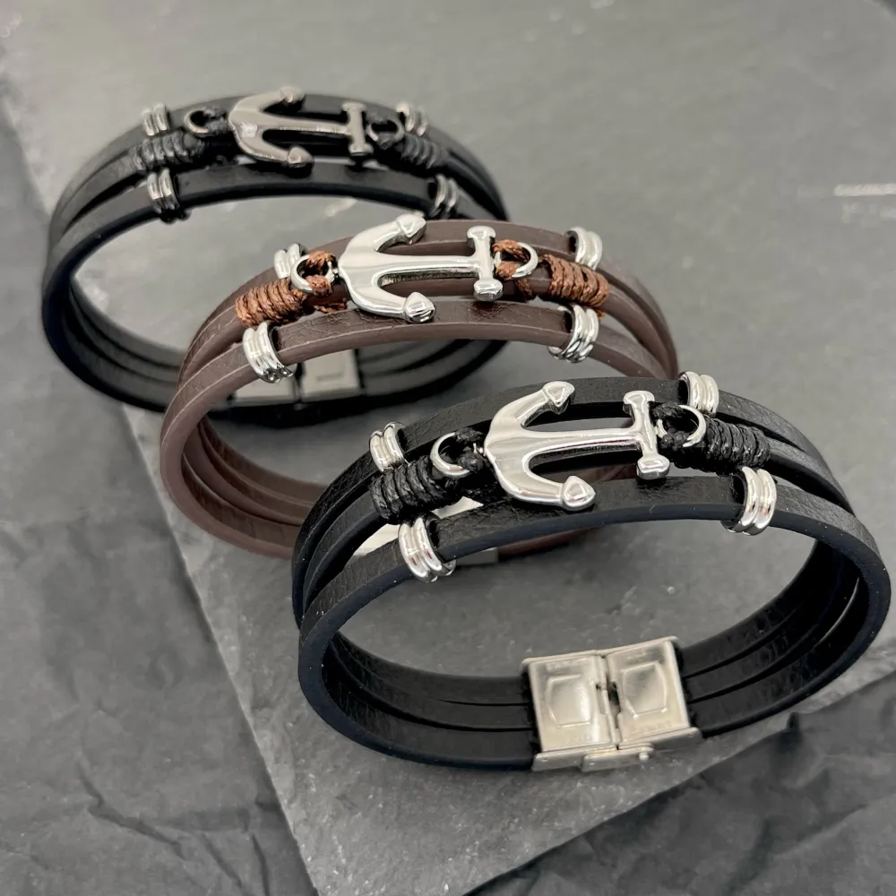 Ancora- Bracciale da Uomo in Acciaio - BAU-720-29