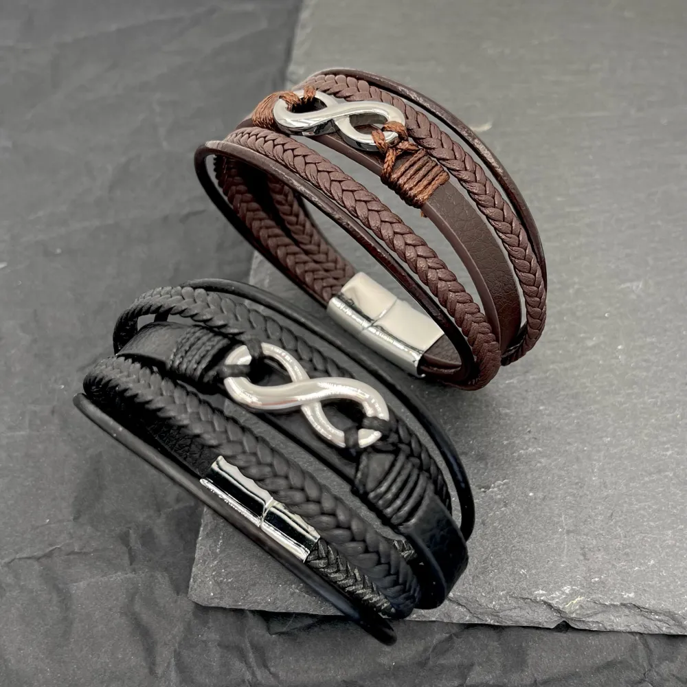 Infinito- Bracciale da Uomo in Acciaio - BAU-720-30