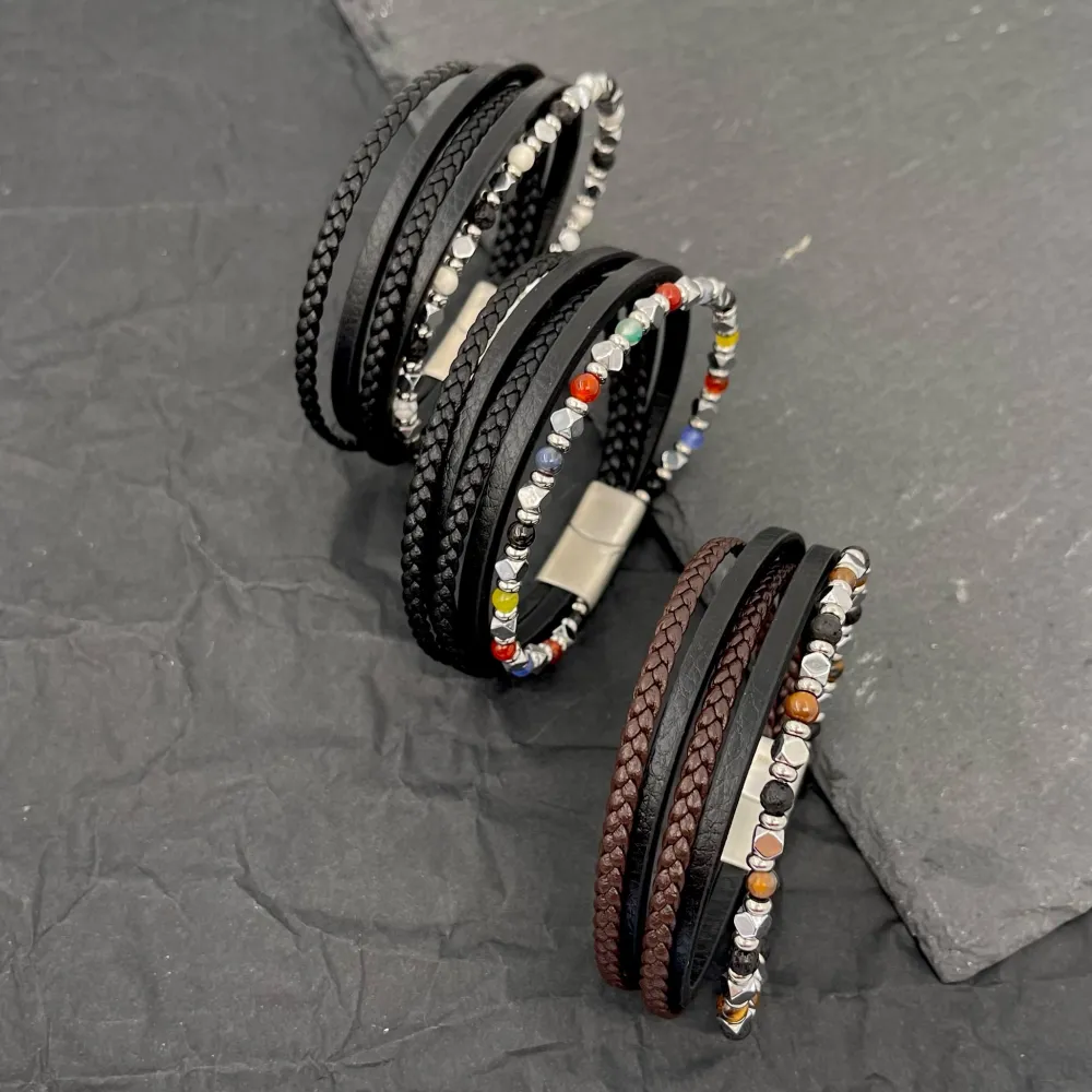 Multifili-Bracciale da Uomo in Acciaio - BAU-H600-260