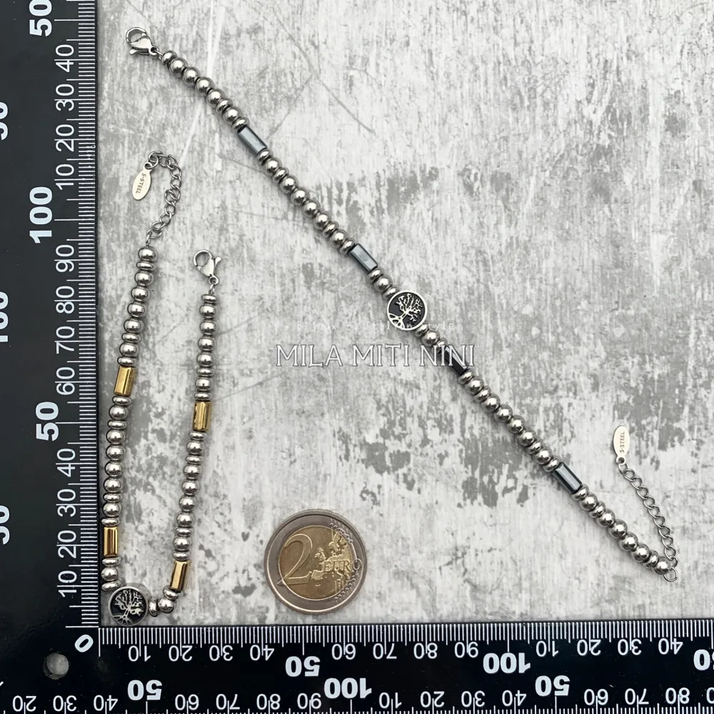 BAU600-A68-Albero della Vita-Bracciale Unisex in Acciaio - BAU600-A68-Albero della Vita-Bracciale Unisex in Acciaio