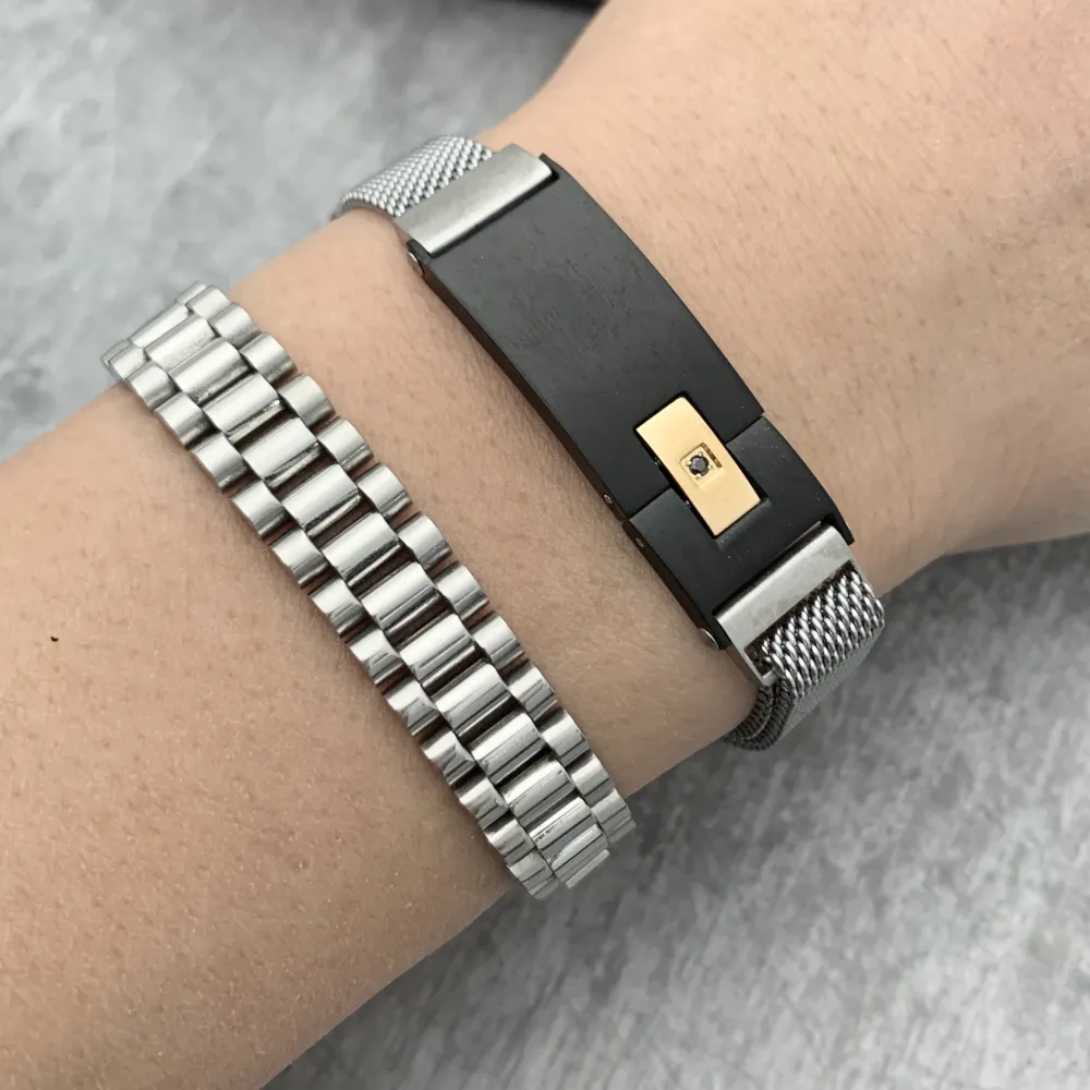 Bracciale da Uomo Regolabile con Chiusura a Calamita - BAU6969-Piastrina-Bracciale da Uomo