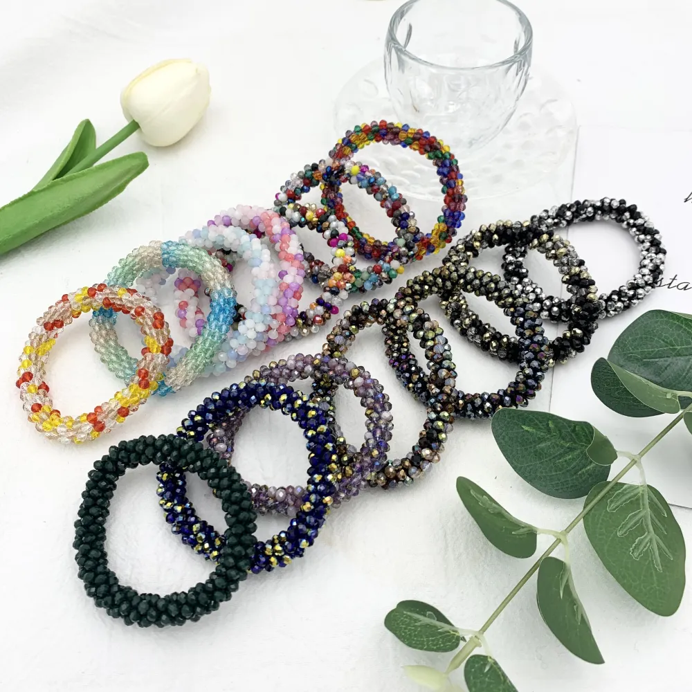 Tonalità Mix-Bracciale Elastico con Cristalli - BEC-1412 Tonalità Mix