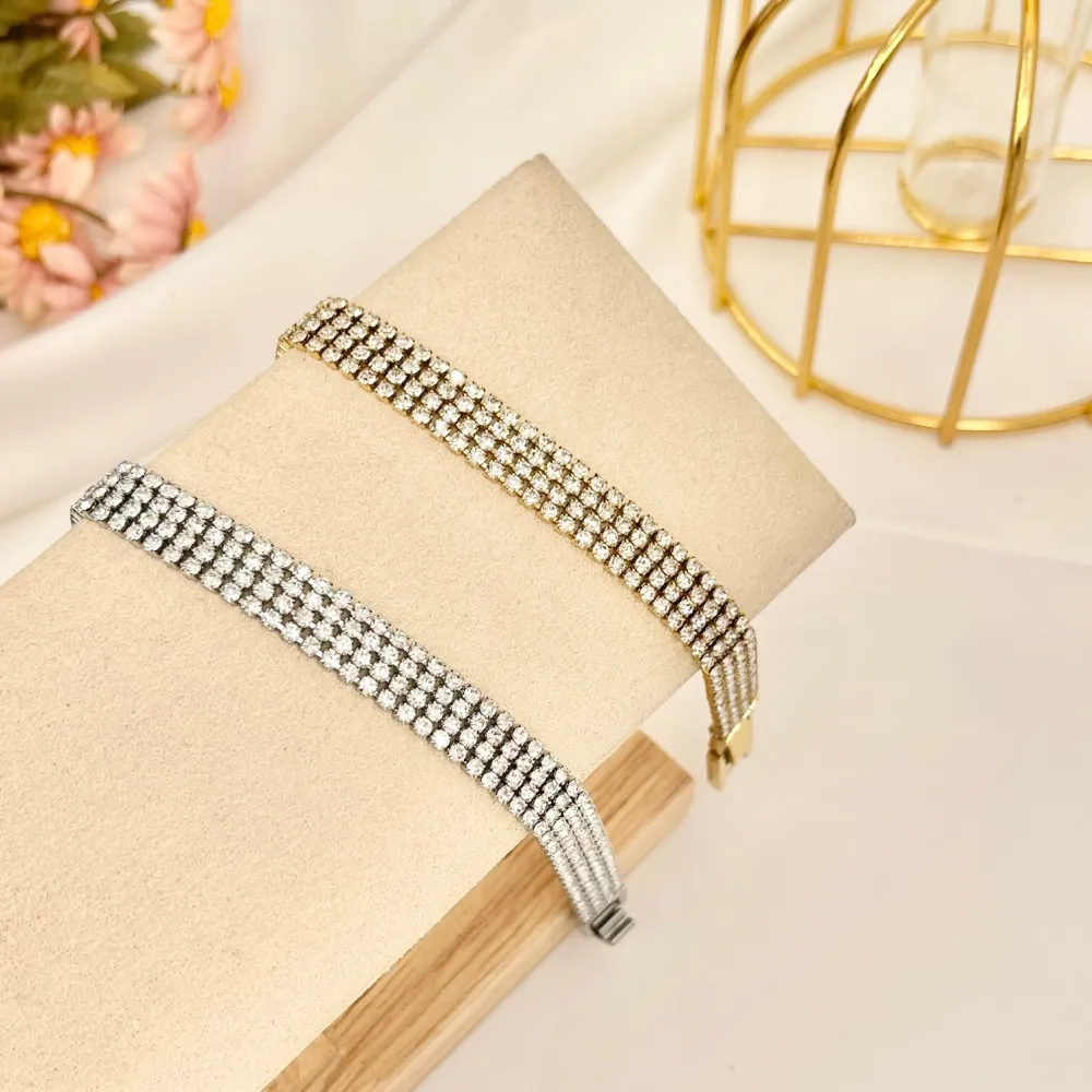 Tennis 2mm Quattro Fili -Bracciale con Cubic Zirconia - BMZ-103-AA2660B 2mm Quattro Fili