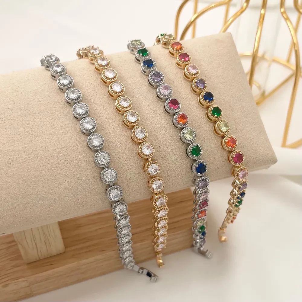 Punto Luce con Zirconia-Bracciale con Cubic Zirconia - BMZ-109-75
