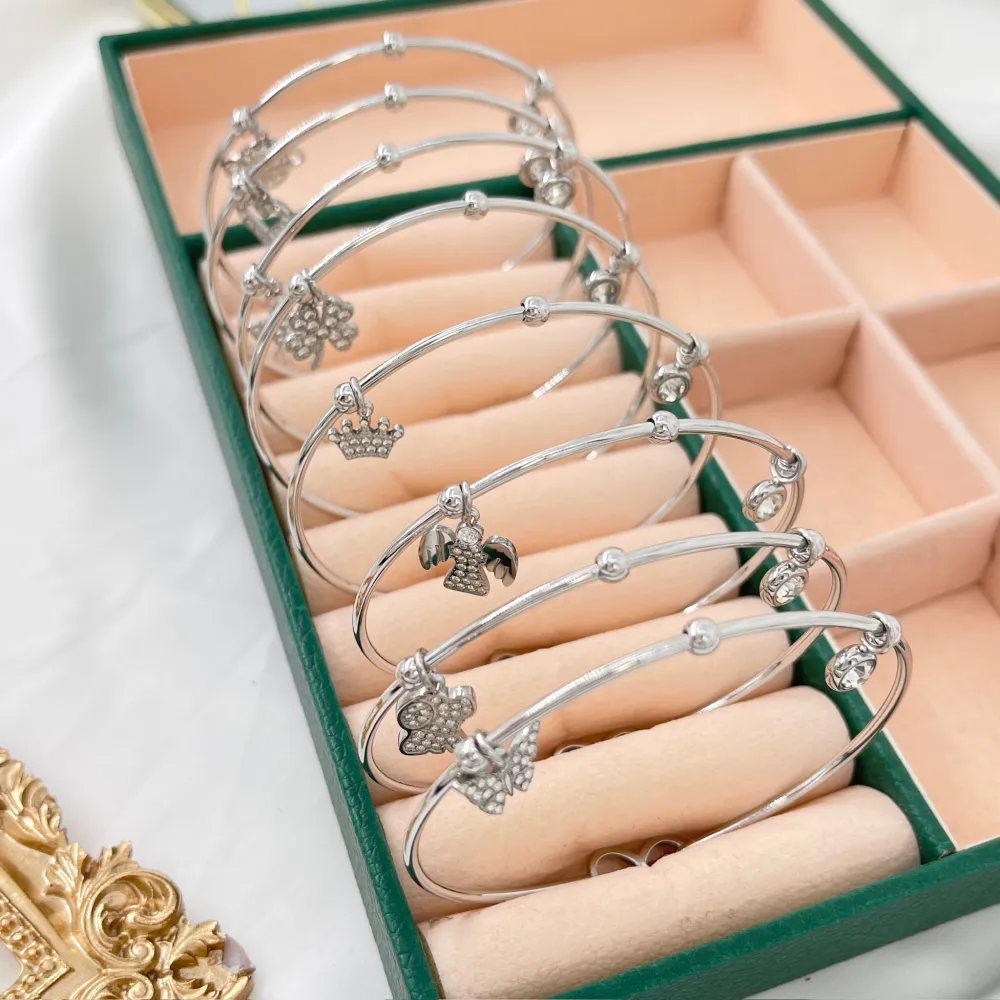 [BPA-103-AA1993-2004B] Mix Soggetti-12pz Bracciali in Acciaio con chiusura - BPA-103-AA1993-2004B (Oro Giallo)