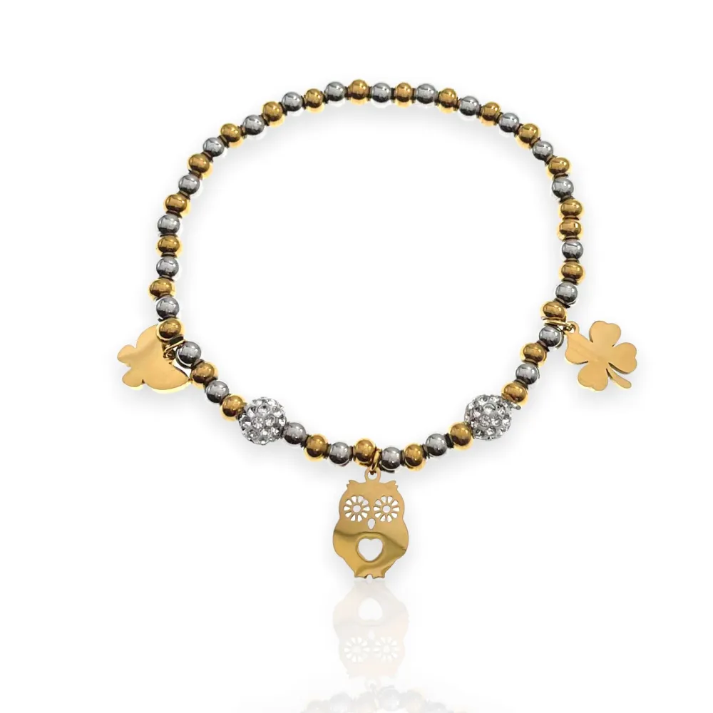 Mix Soggetti- 12 Pz Bracciali Elastici in Acciaio - BPA-413-1517