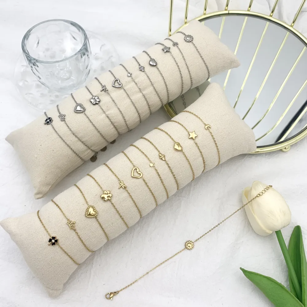 Soggetti Mix-12Pz Bracciali in Acciaio - BPA-514-108 (Oro Giallo)