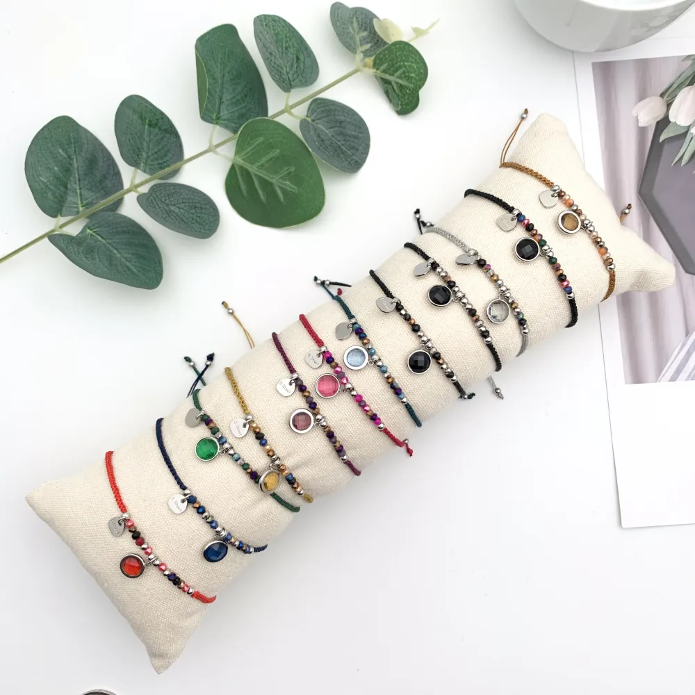 12Pz Bracciali in Acciaio Regolabili + Cuscino in Omaggio - BPA104-639