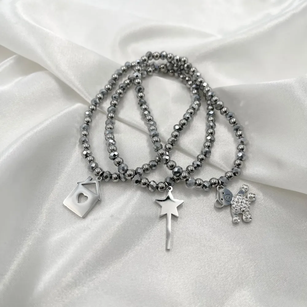 Oresetto-Tris Bracciali Elastici in Acciaio - BPE-413-1211