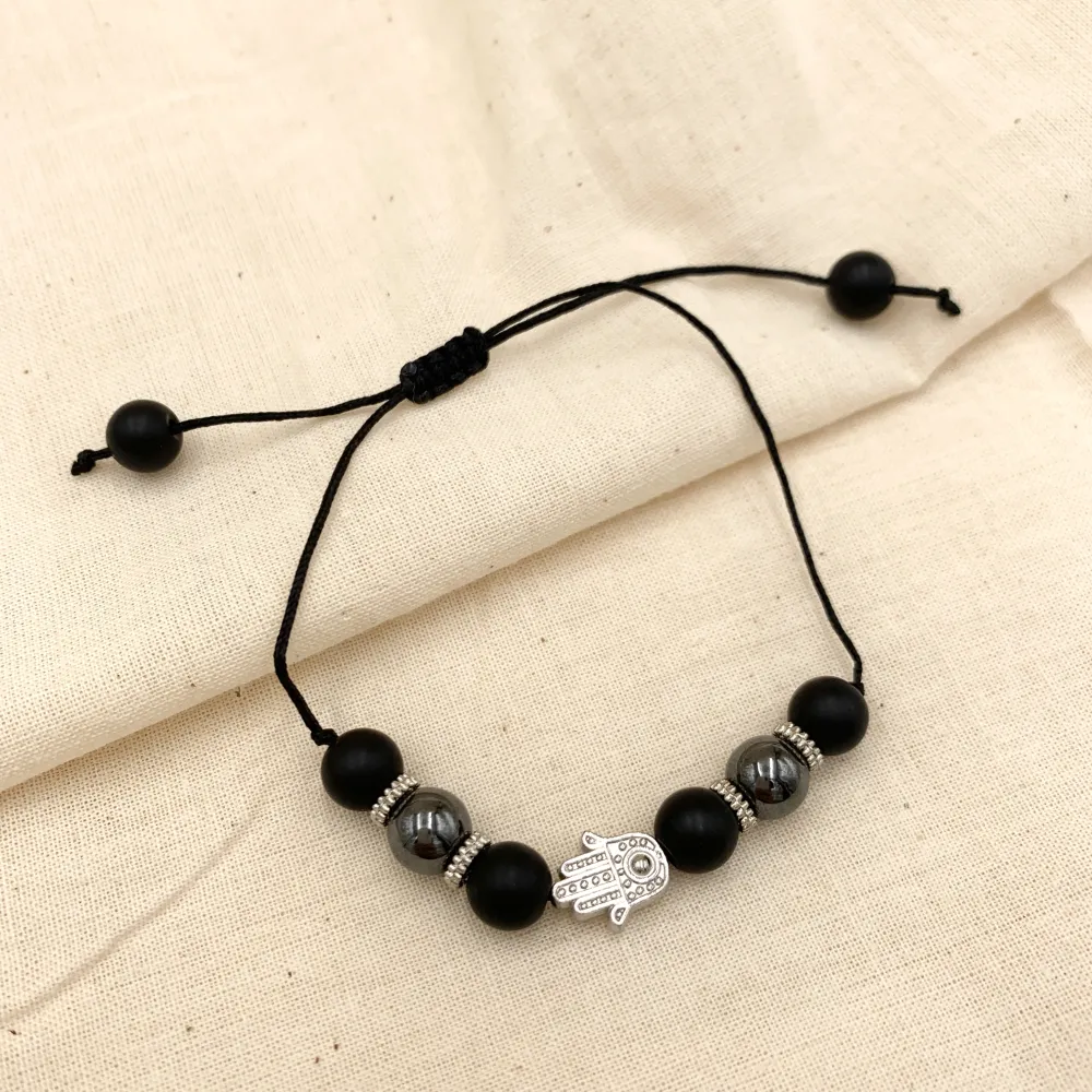 BPM7564-Palline con Ciondolo- 12 Pz Bracciali Regolabili - BPM-191-10