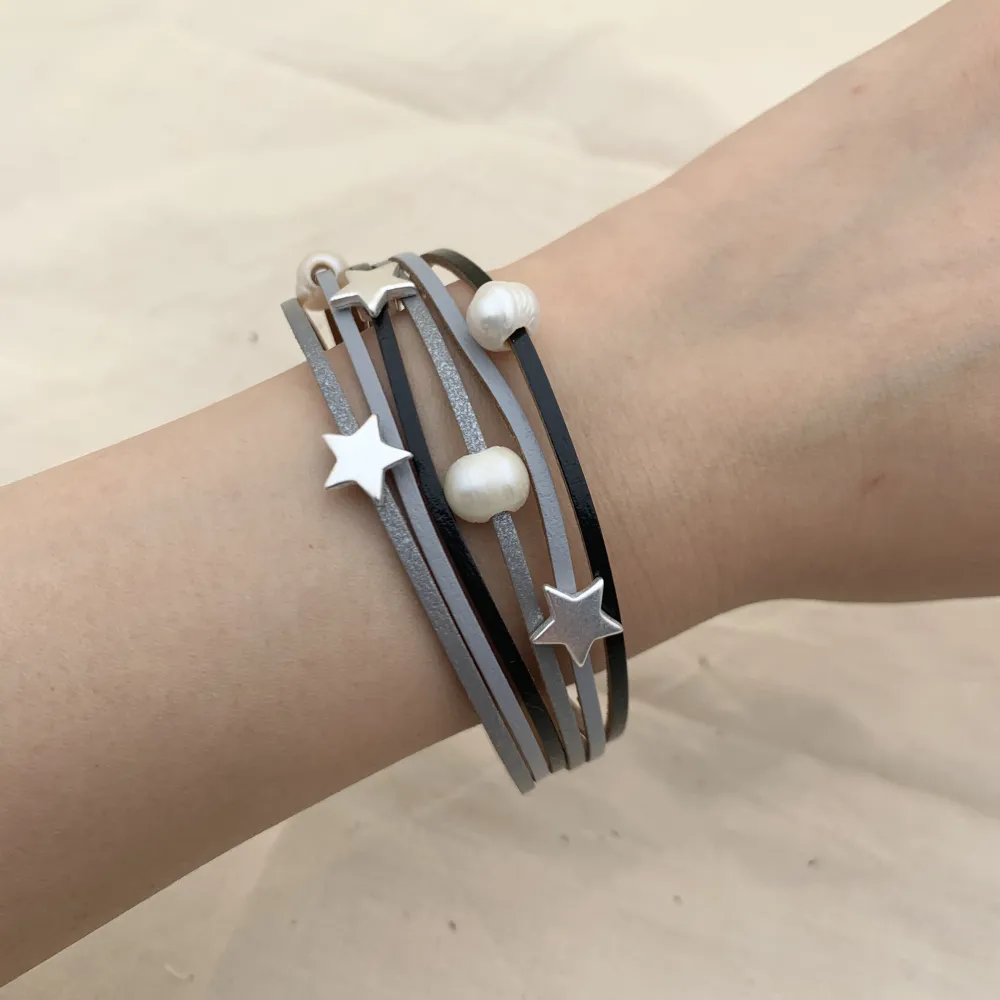 BPM176-165-Multifili con Charmes- 6 Pz Bracciali - BPM176-165-Multifili con Charmes- 6 Pz Bracciali