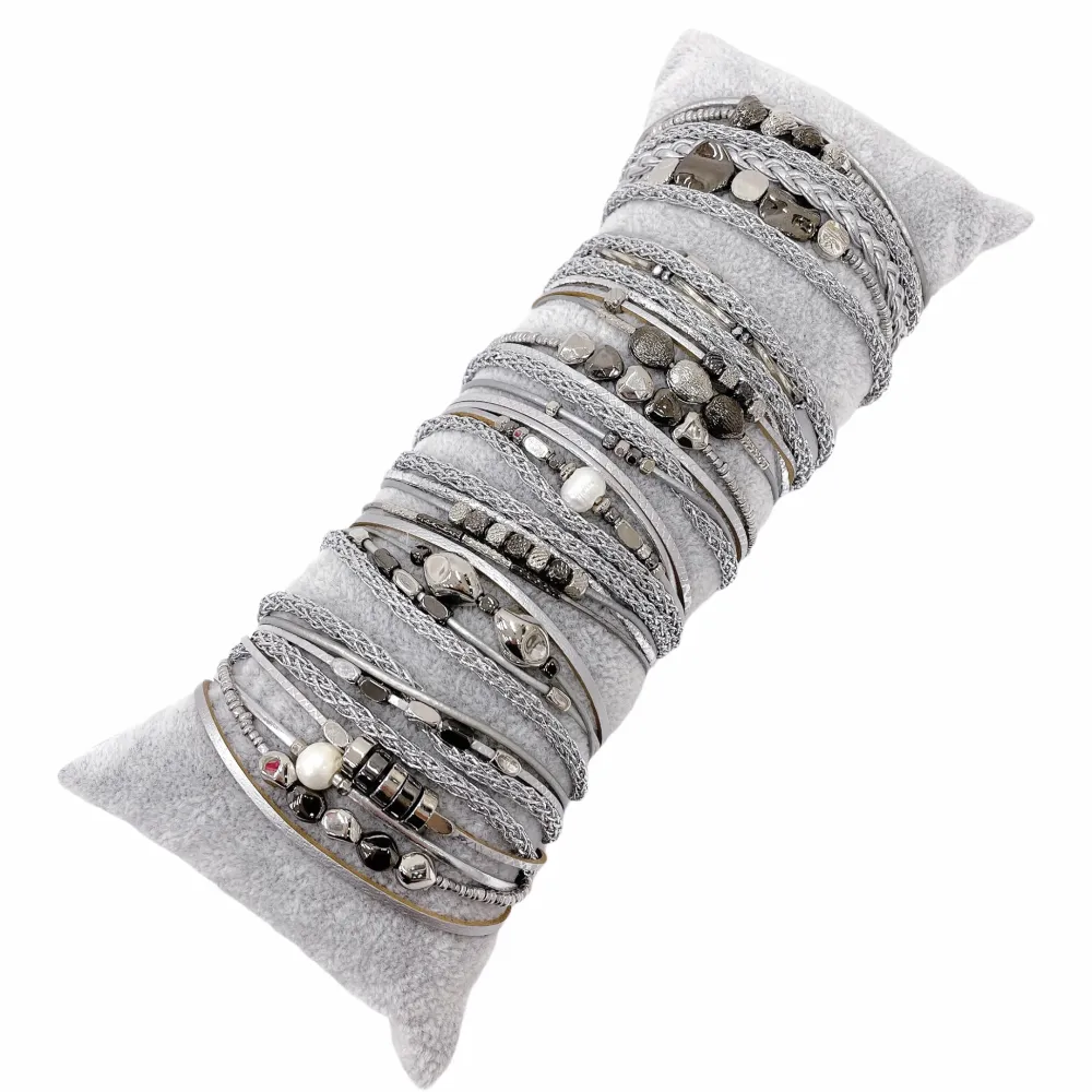 10Pz Bracciali +Cuscino in Omaggio - BPM176-183-Multifili con Charmes-10 Pz Bracciali
