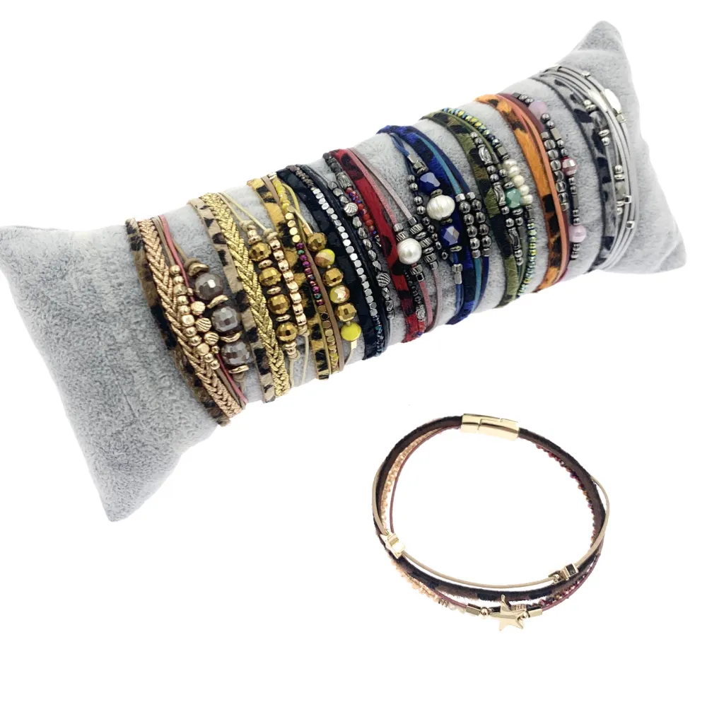 BPM176-197-Multifili con Charmes- 10 Pz Bracciali - BPM176-197-Multifili con Charmes- 10 Pz Bracciali