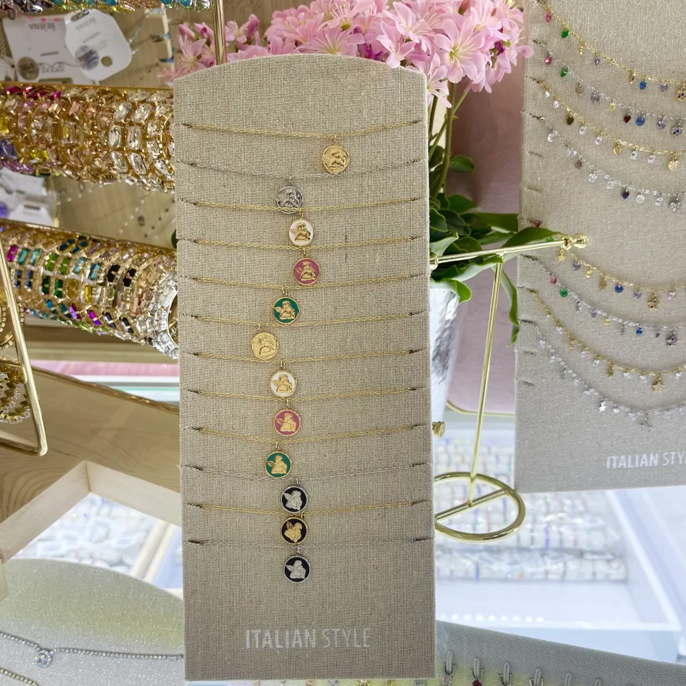 Angelo Smaltato-Collana Girocollo in Acciaio - CAC-103-AA1187N