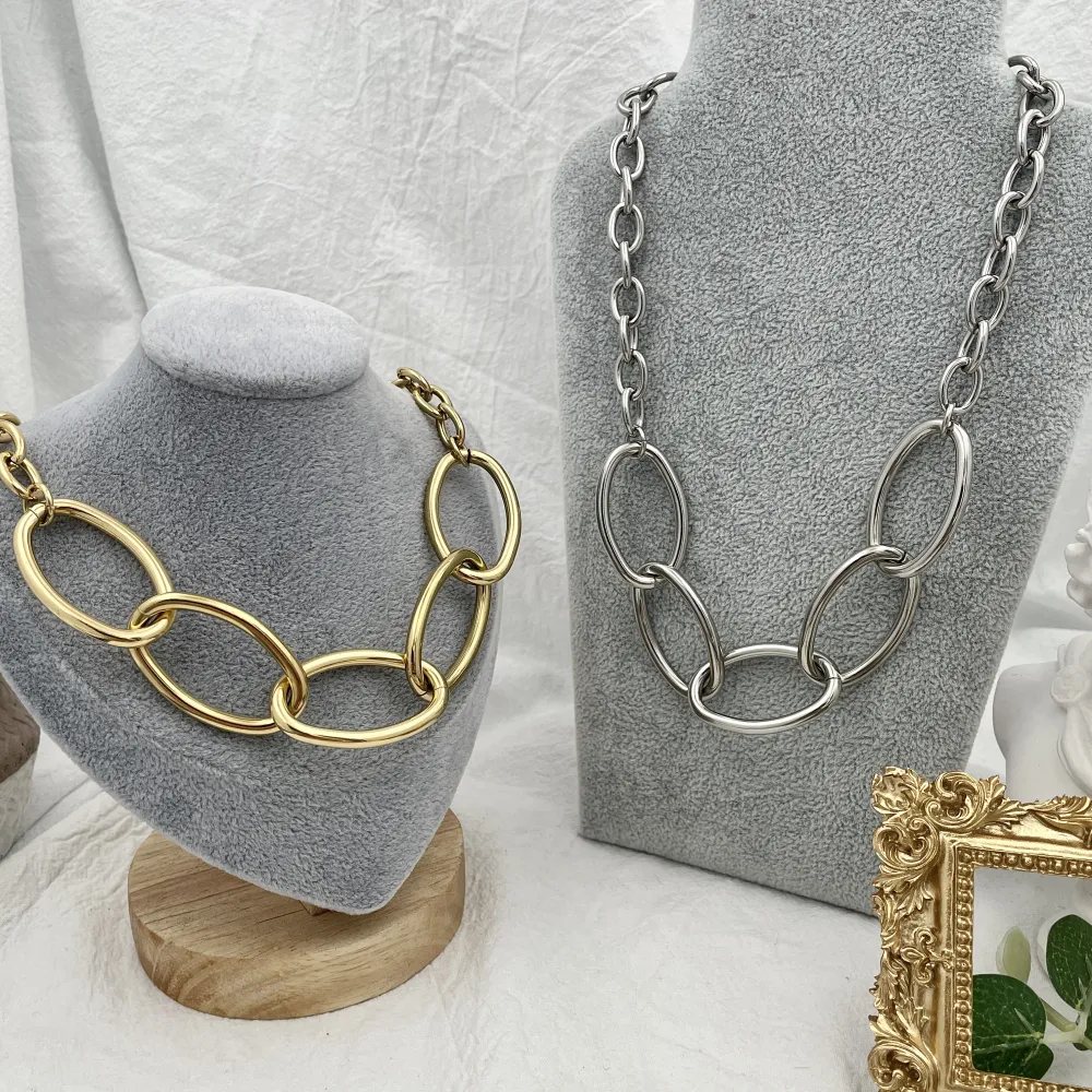 Catena -Collana Corta in Acciaio - CAC-103-AA145N