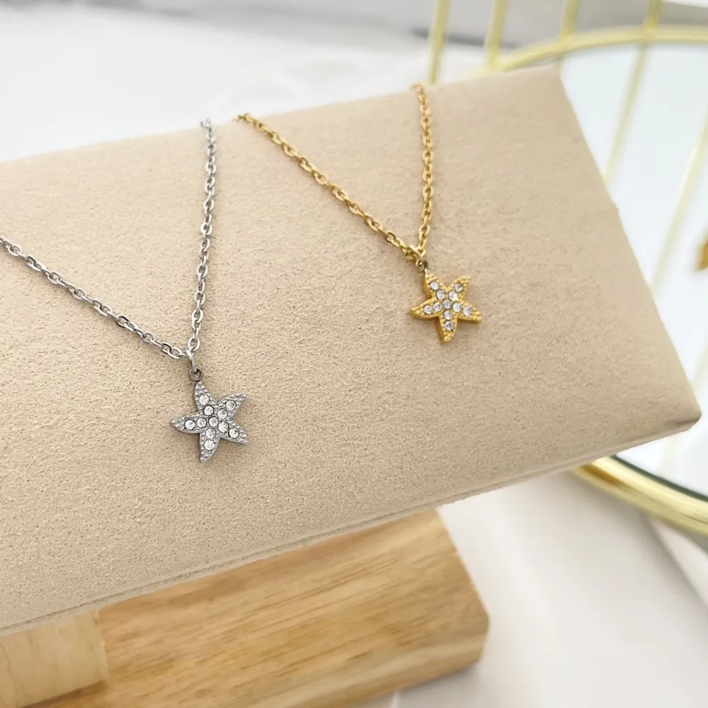 Stella Marina-Collana Girocollo in Acciaio - CAC-103-AA3490N