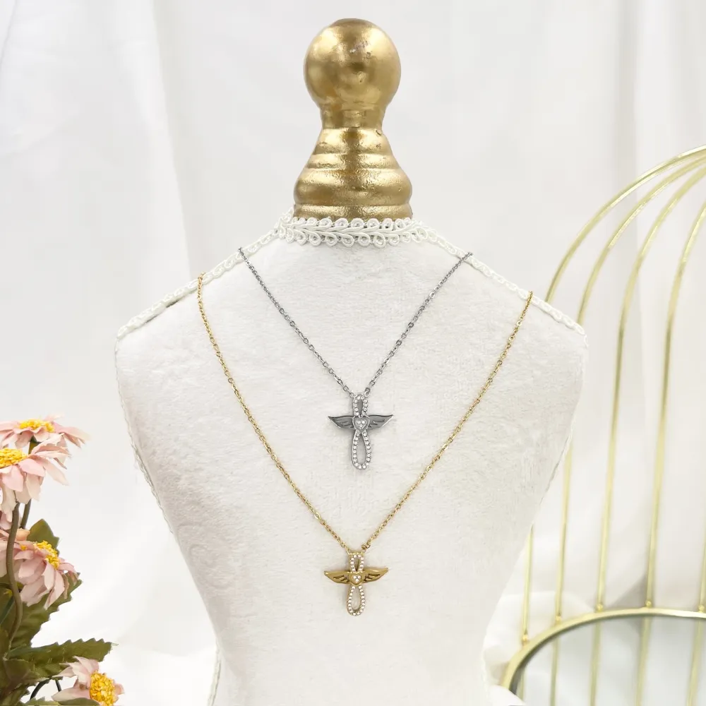 Angel Infinito -Collana Corta in Acciaio - CAC-103-AA4364N