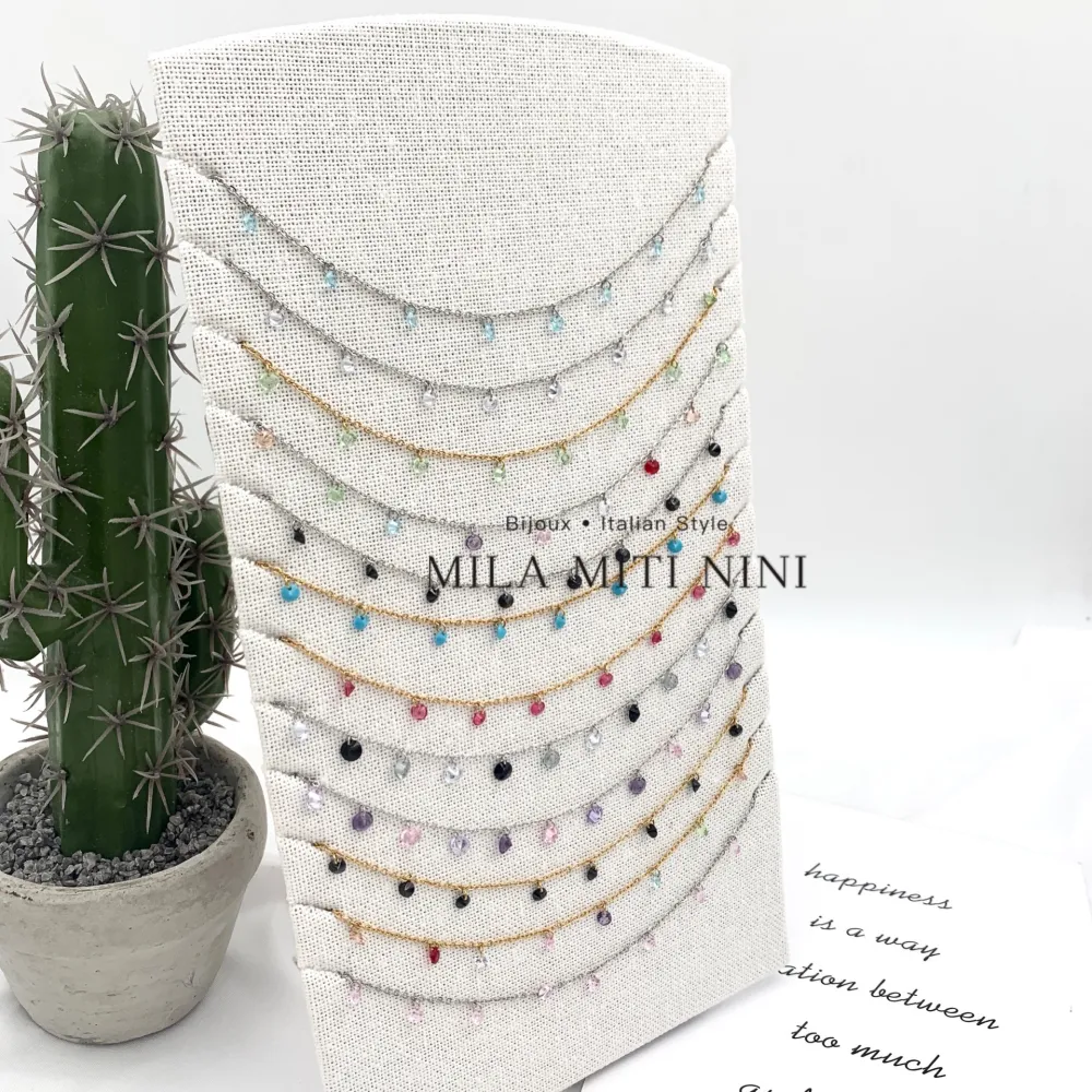 Punto Luce Zirconia-Collana Corta in Acciaio - CAC-103-AA62N