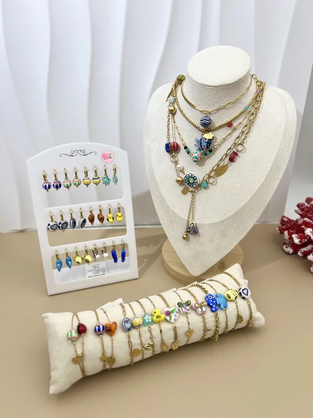 Modelli Varie-Collana Corta in Acciaio - CAC-103-An (Modello B)