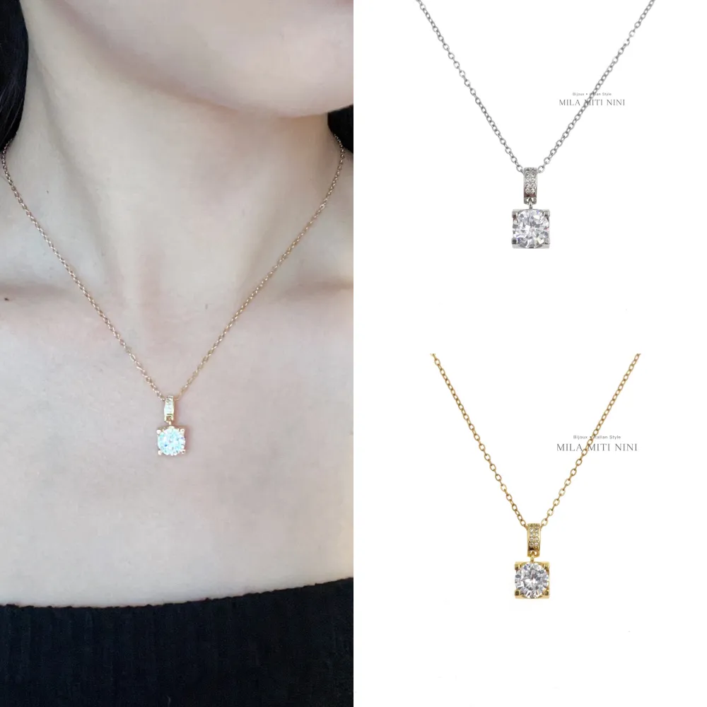 P.Luce 8mm-Collana Corta in Acciaio - CAC-413-01 (Oro Giallo)