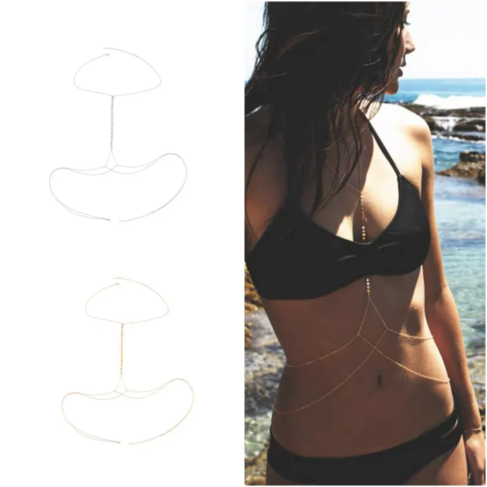 Semplice Pallina-Catena da Corpo/Bikini in Acciaio - CAC-413-021 (Oro Giallo)