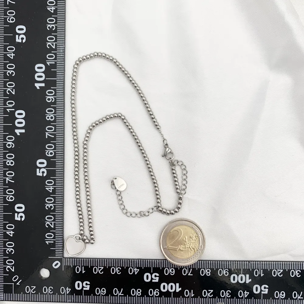 Cuore Smaltato-Collana Corta in Acciaio - CAC-413-1866