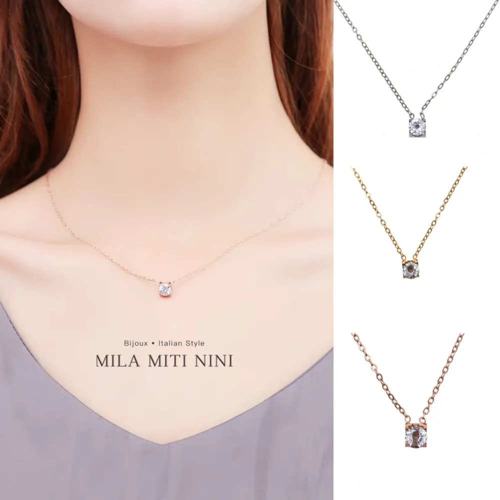 Punto Luce 5mm-Collana Corta in Acciaio - CAC-413-2073