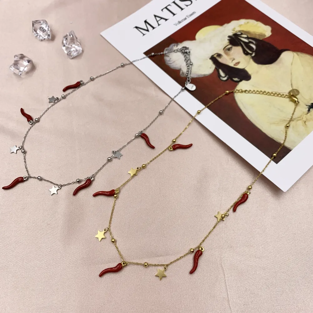 CAC7063-Stella Cornino-Collana Corta in Acciaio - CAC-413-2346-635