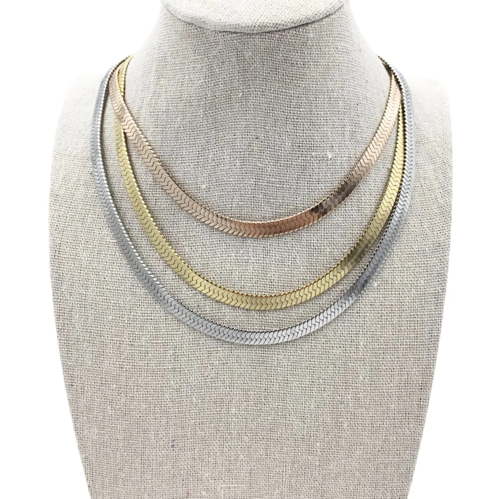 Serpente 6mm-Collana Catena Corta in Acciaio - CAC-413-2591 6mm (Argento)