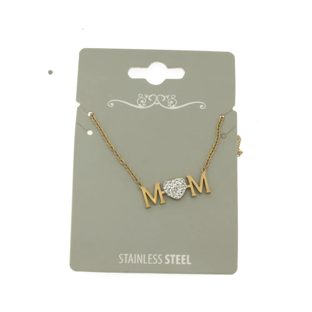 CAC-Mom 5309 - Collana Girocollo in Acciaio - CAC-413-550 (Argento)