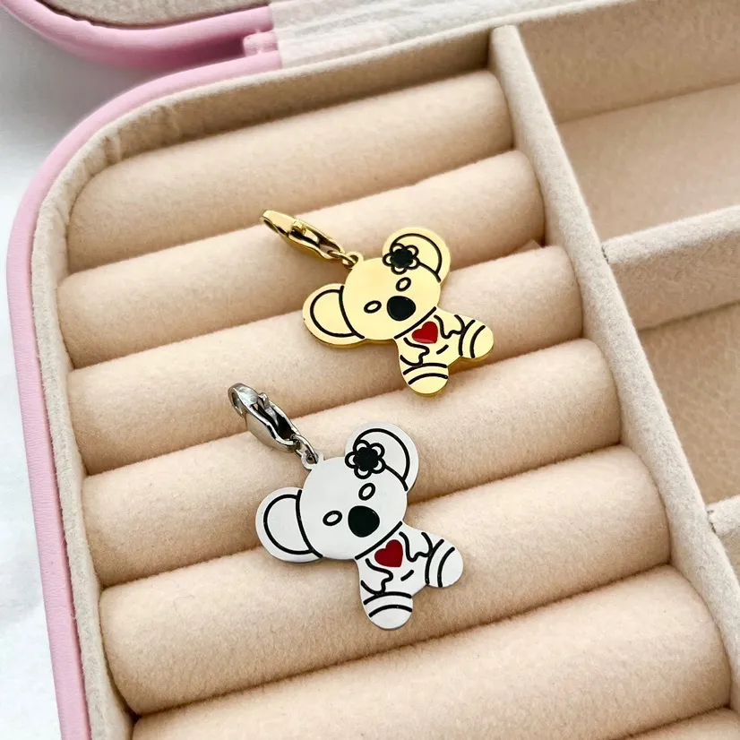 Koala -Ciondoli in Acciaio - CAC-450-123 (Oro Giallo)