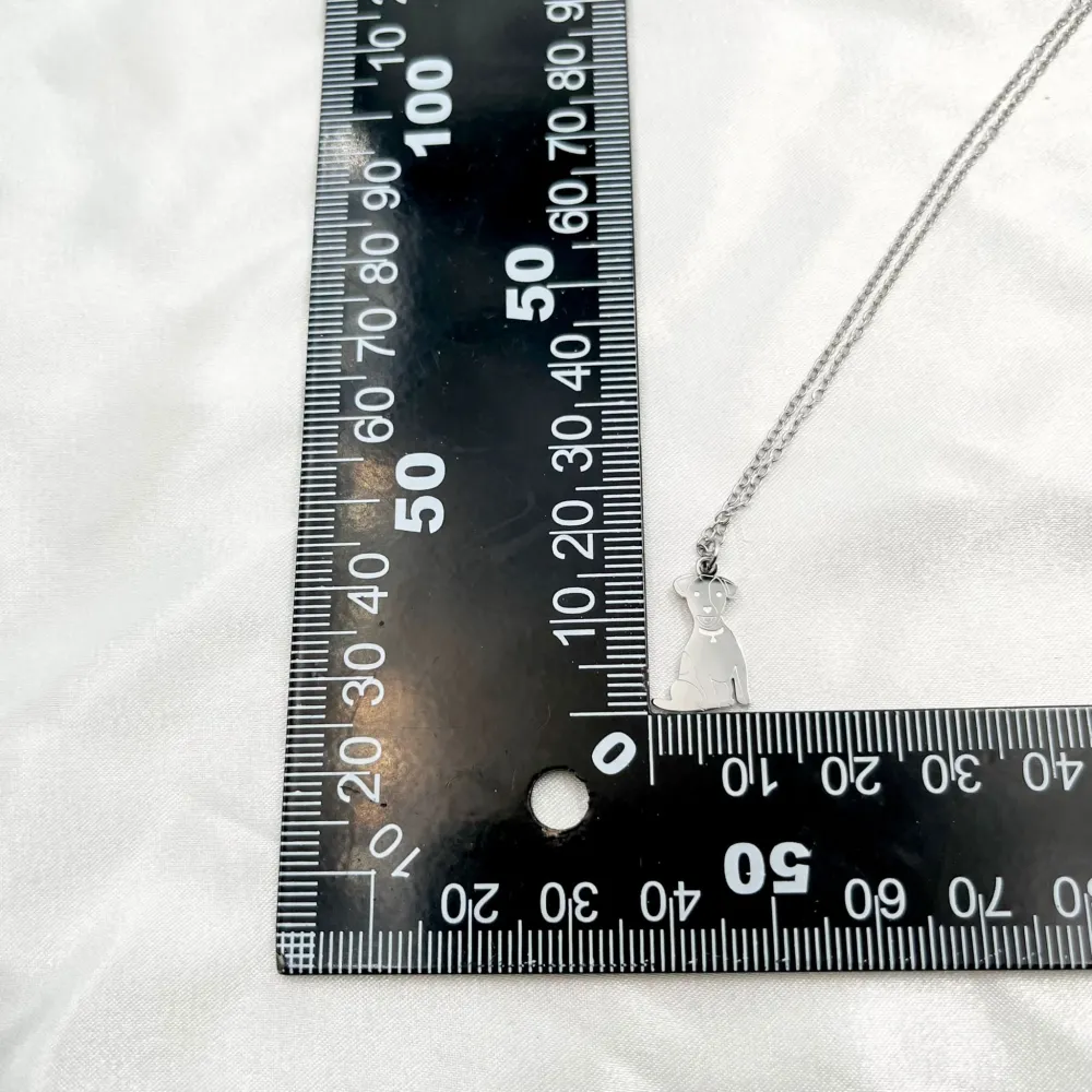 Cane -Collana Corta in Acciaio - CAC-450-525a