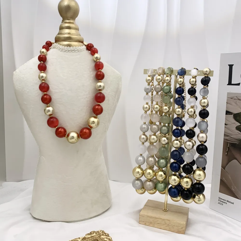 Pallina-Collana Corta in Acciaio - CAC-732-279 (MIX)