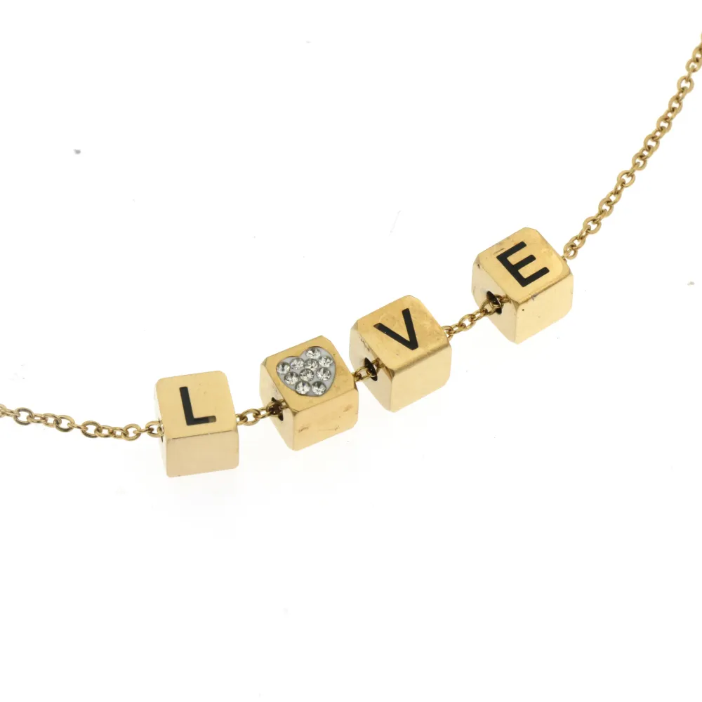 CAC-LOVE 5300 -Collana Corta in Acciaio - CAC-LOVE 5300 -Collana Corta in Acciaio