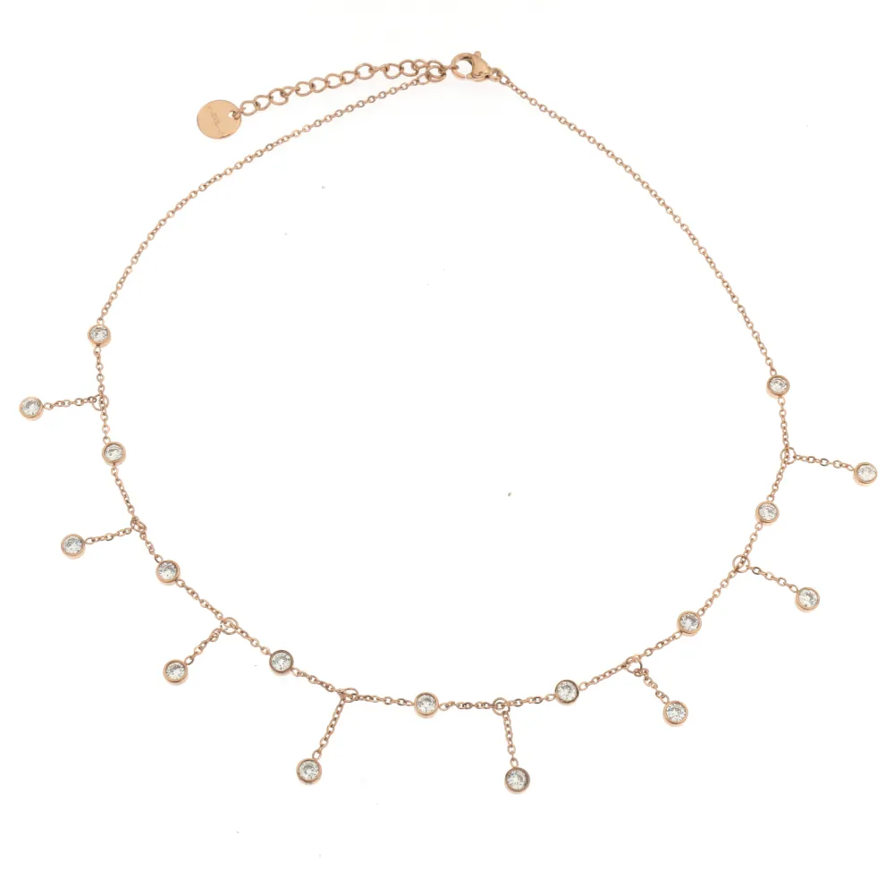 CAC-P.luce Girocollo 5306 - Collana Corta in Acciaio - CAC-P.luce Girocollo 5306 - Collana Corta in Acciaio (Argento)