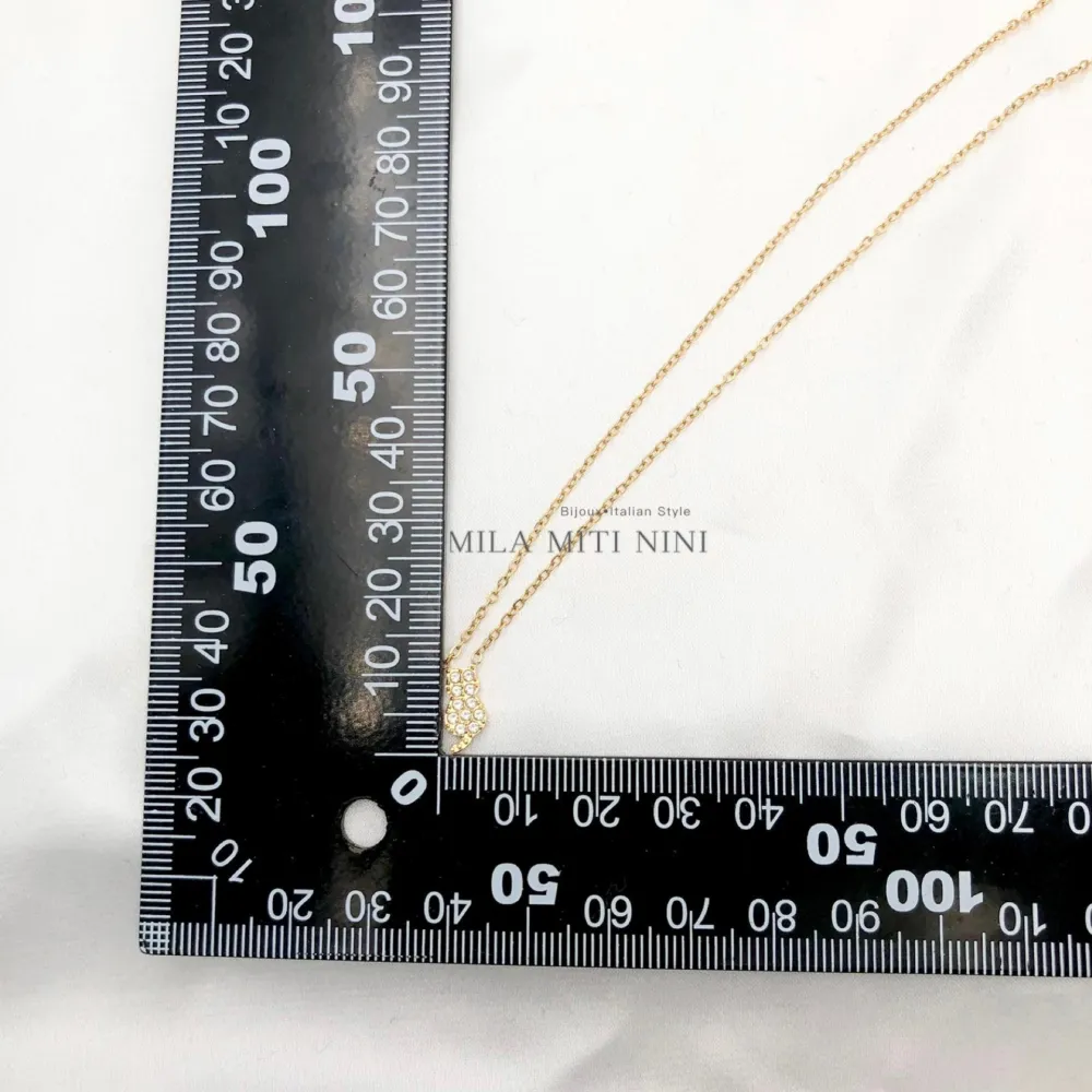 Gatto-Collana Corta in Acciaio - CAC103-AA6 (Argento)