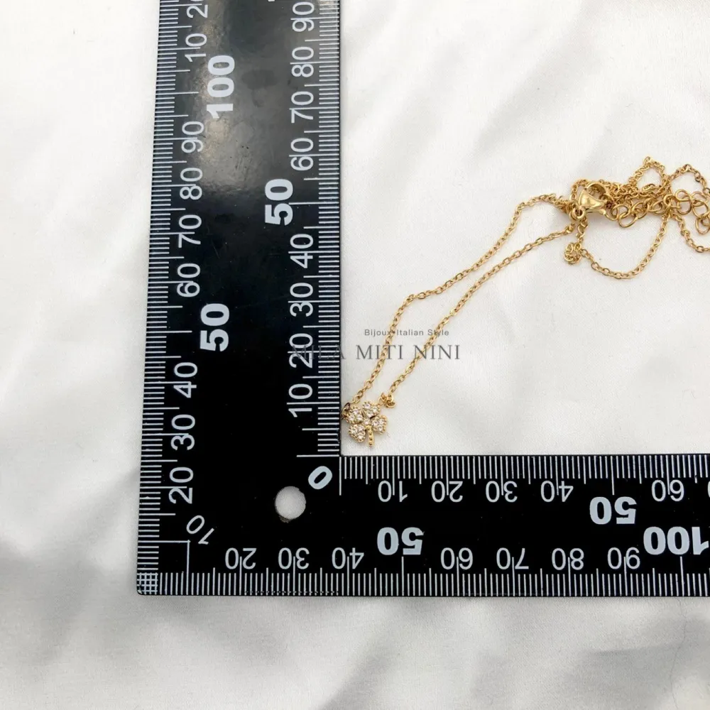 Quadrifoglio-Collana Corta in Acciaio - CAC103-AA8