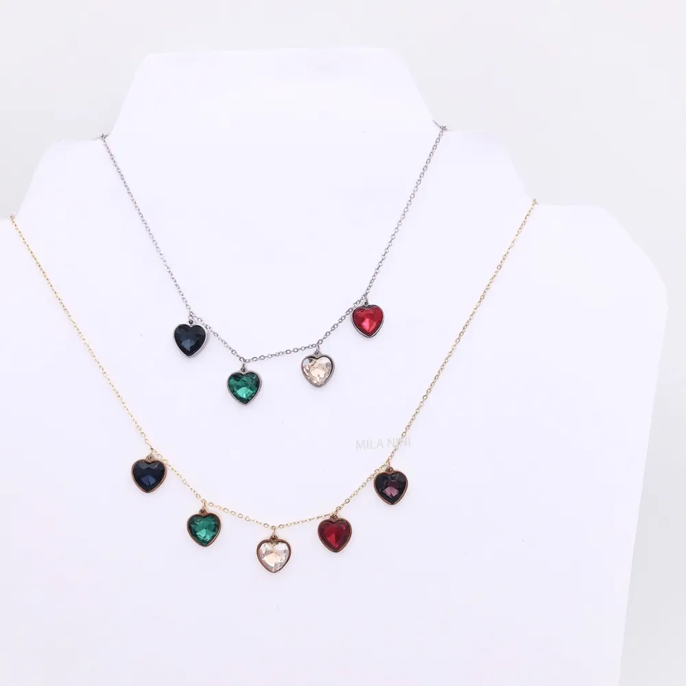 Cuore pendente Girocollo 5079 - Collana Acciaio - CAC104-SD-87