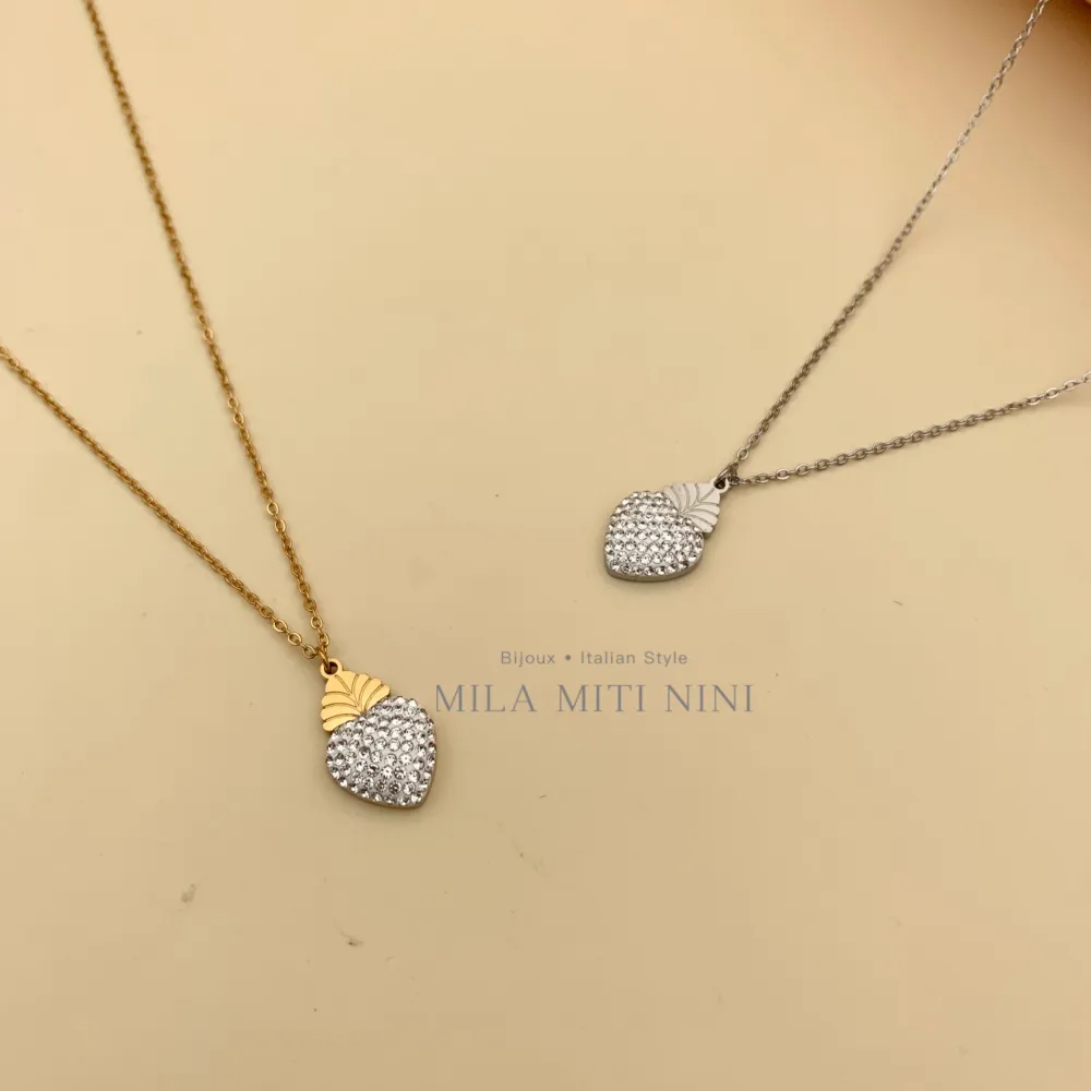 Sacro Cuore-Collana Corta in Acciaio - CAC413-1558 (Oro Giallo)