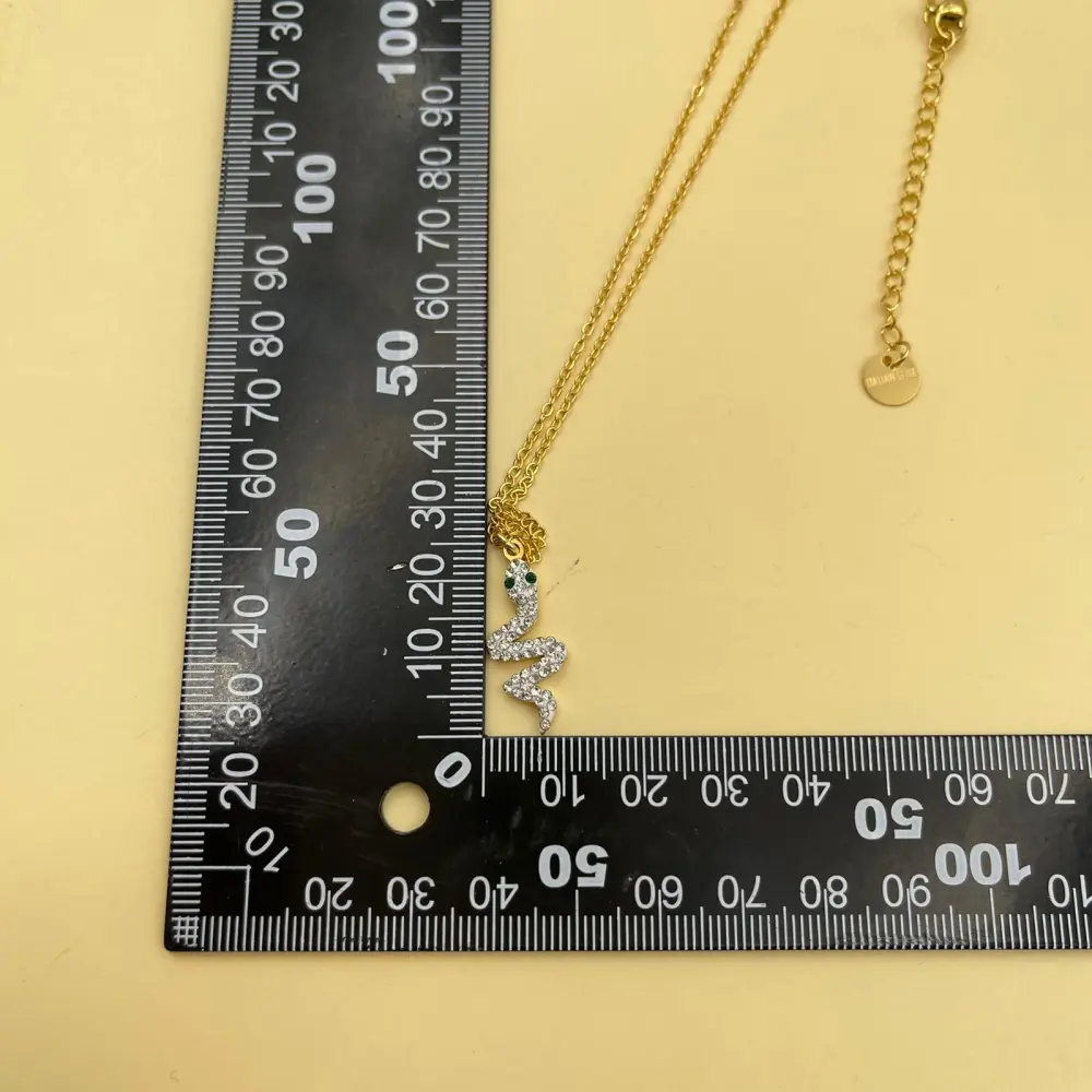 Serpente-Collana Corta in Acciaio - CAC450-414 (Oro Giallo)