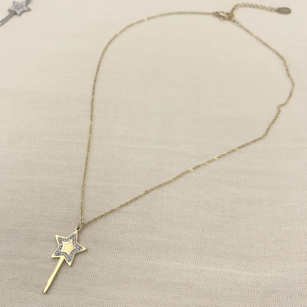 CAC7230-Bachetta Magica- Collana Girocollo in Acciaio - CAC7230-Bachetta Magica- Collana Girocollo in Acciaio