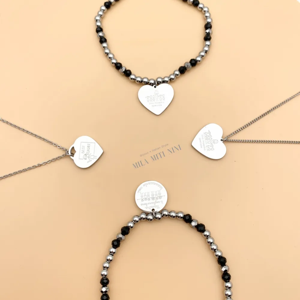 CAC7742-Best Teacher-Collana Corta in Acciaio - CAC7742-Best Teacher-Collana Corta in Acciaio