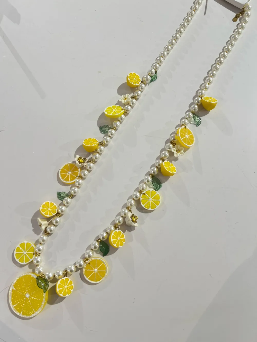 Limone Fiore-Collana Lunga in Acciaio - CAL-732-527