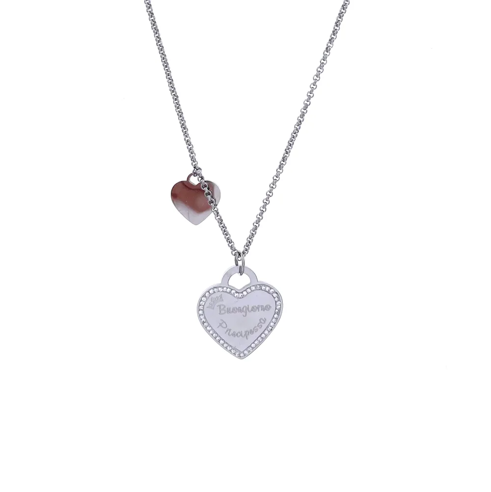 CAL413-866-Buongiorno -Collana Lunga in Acciaio - CAL413-866-Buongiorno -Collana Lunga in Acciaio