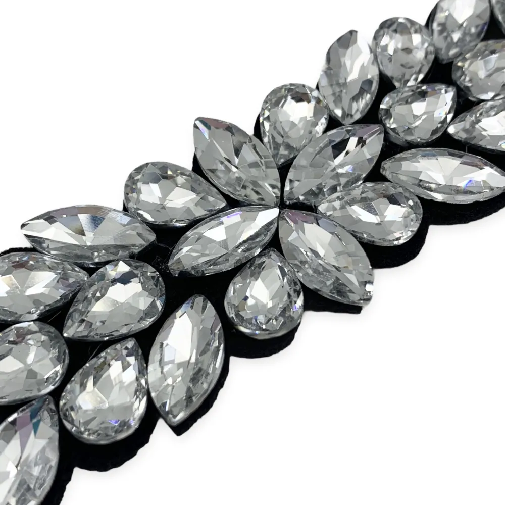 CIN5879-Fiore-Cintura con Pietre Colorate - CIN5880-Fiore-Cintura con Pietre Colorate (Argento)