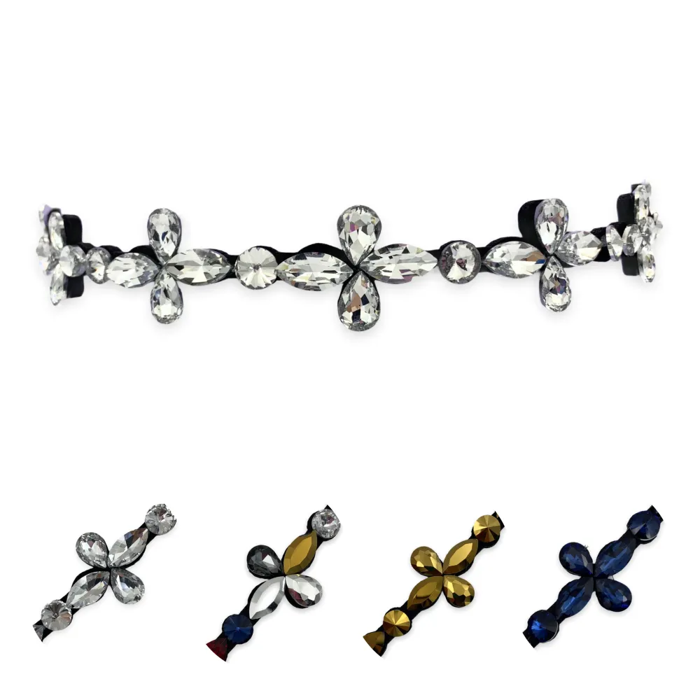 CIN5882-Fiore-Cintura con Pietre Colorate - CIN5882-Fiore-Cintura con Pietre Colorate (Oro)