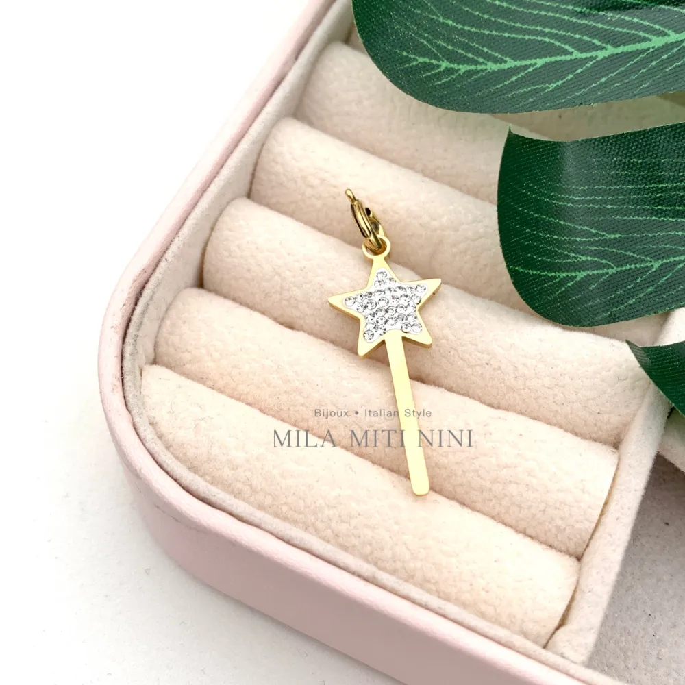 Bacchetta Magica-Ciondolo in Acciaio - CIO413-095