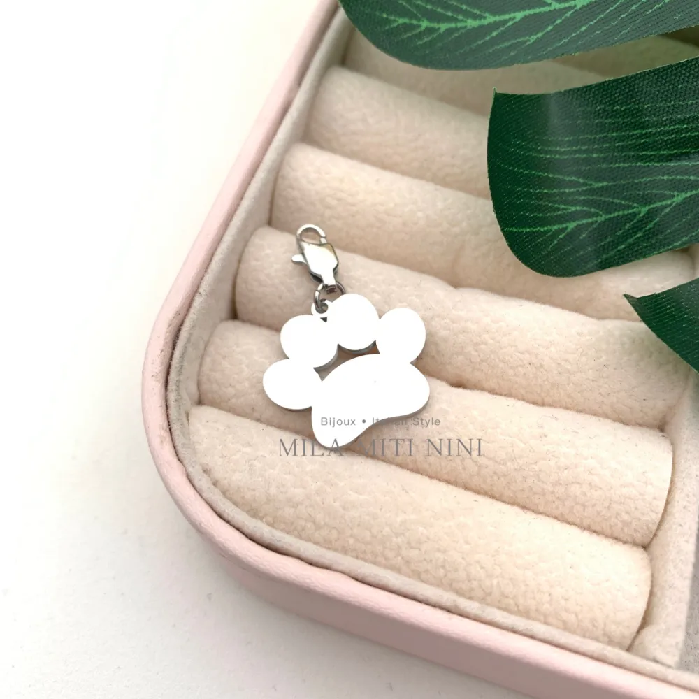 Zampa Liscia-Ciondolo in Acciaio - CIO413-097