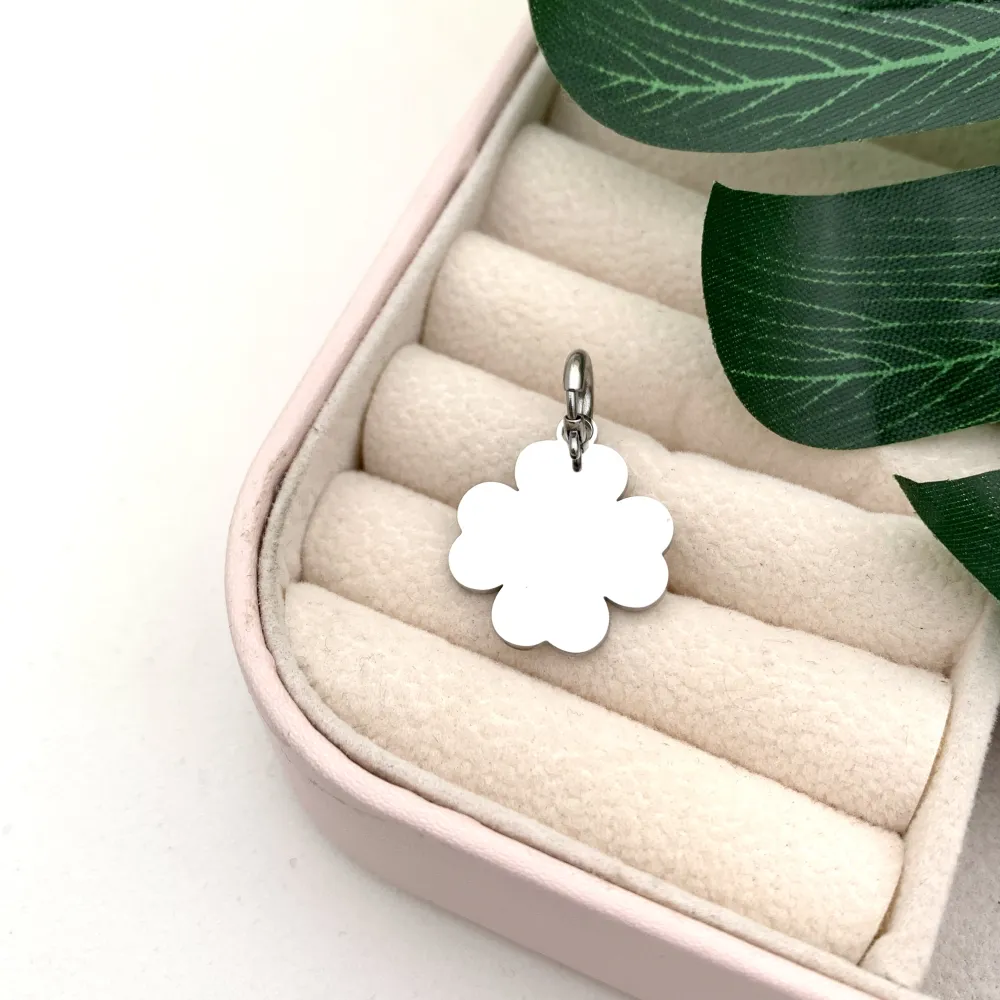 Quadrifoglio Liscio-Ciondolo in Acciaio - CIO413-265